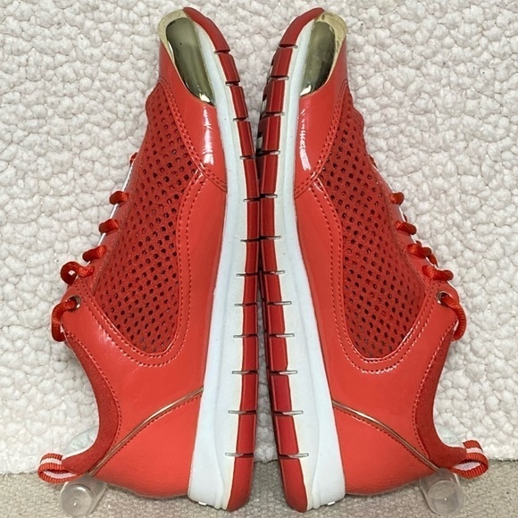 Geox Womens Respira Orange/Gold Casual Athletic Breathable Sneakers Shoes SZ 7 - Picture 7 of 12